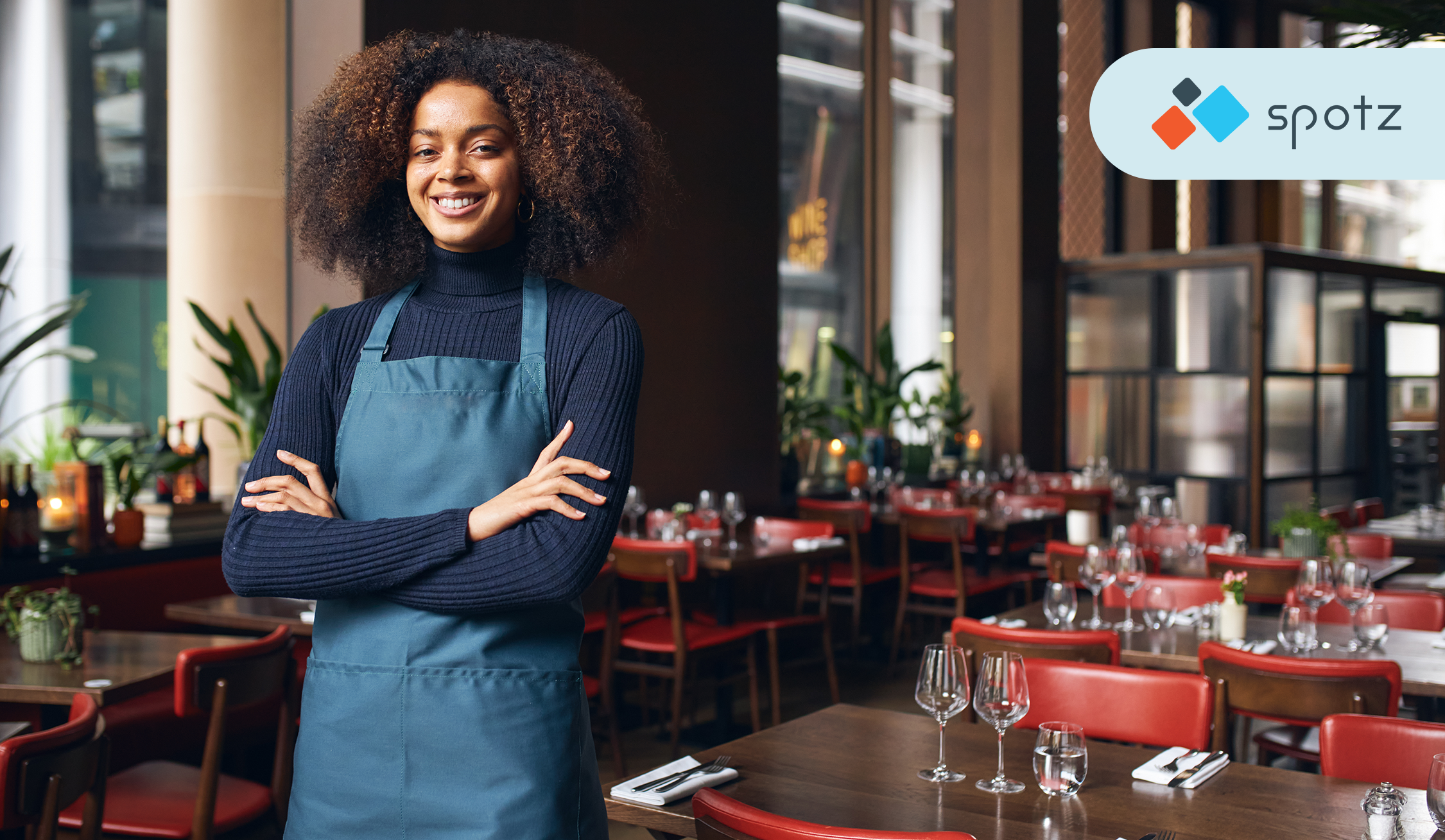 Confident black female business owner the recession-proofed her business.